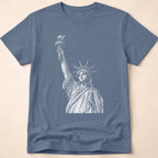 Vintage Engraved Statue Of Liberty T-Shirt