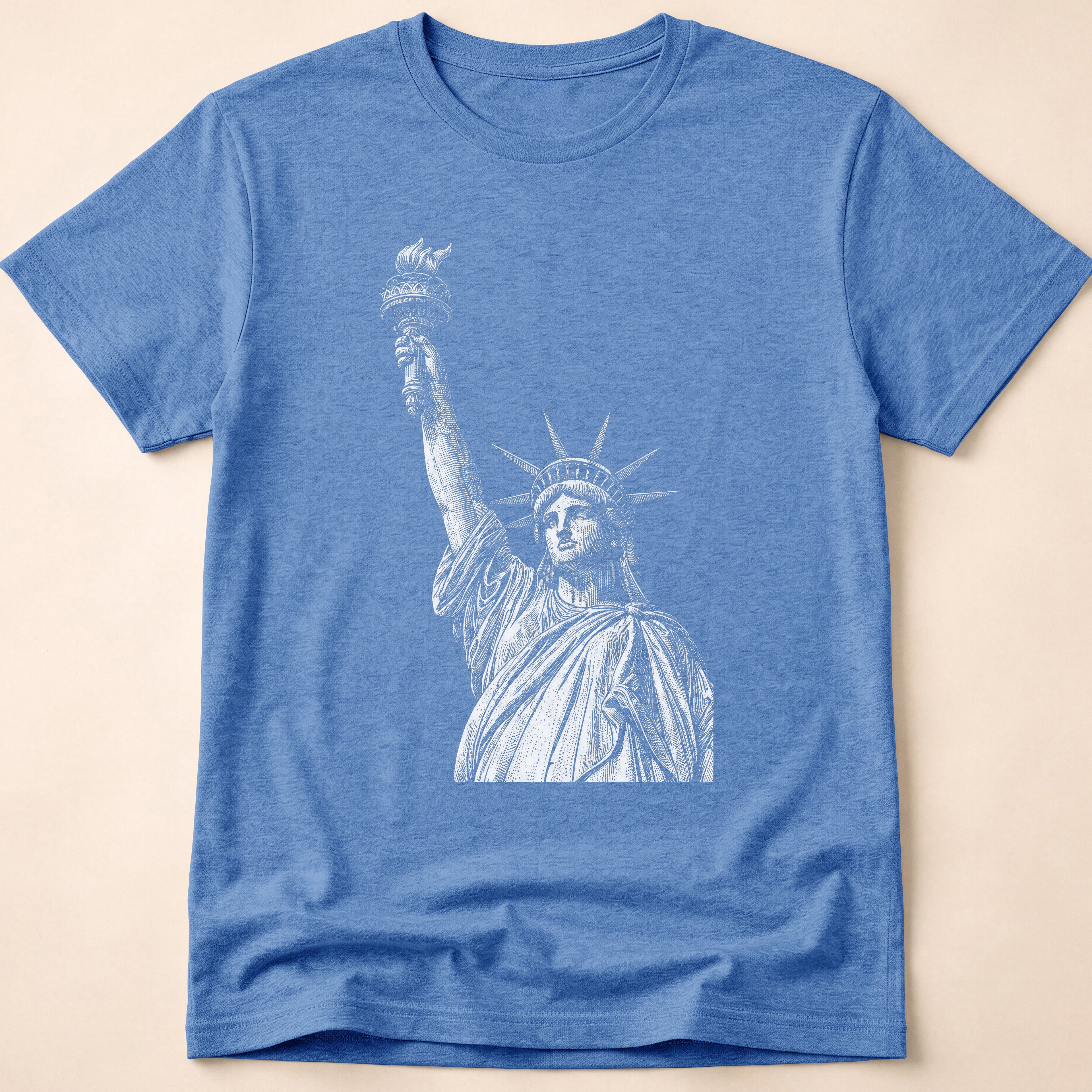 Vintage Engraved Statue Of Liberty T-Shirt