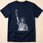 Vintage Engraved Statue Of Liberty T-Shirt
