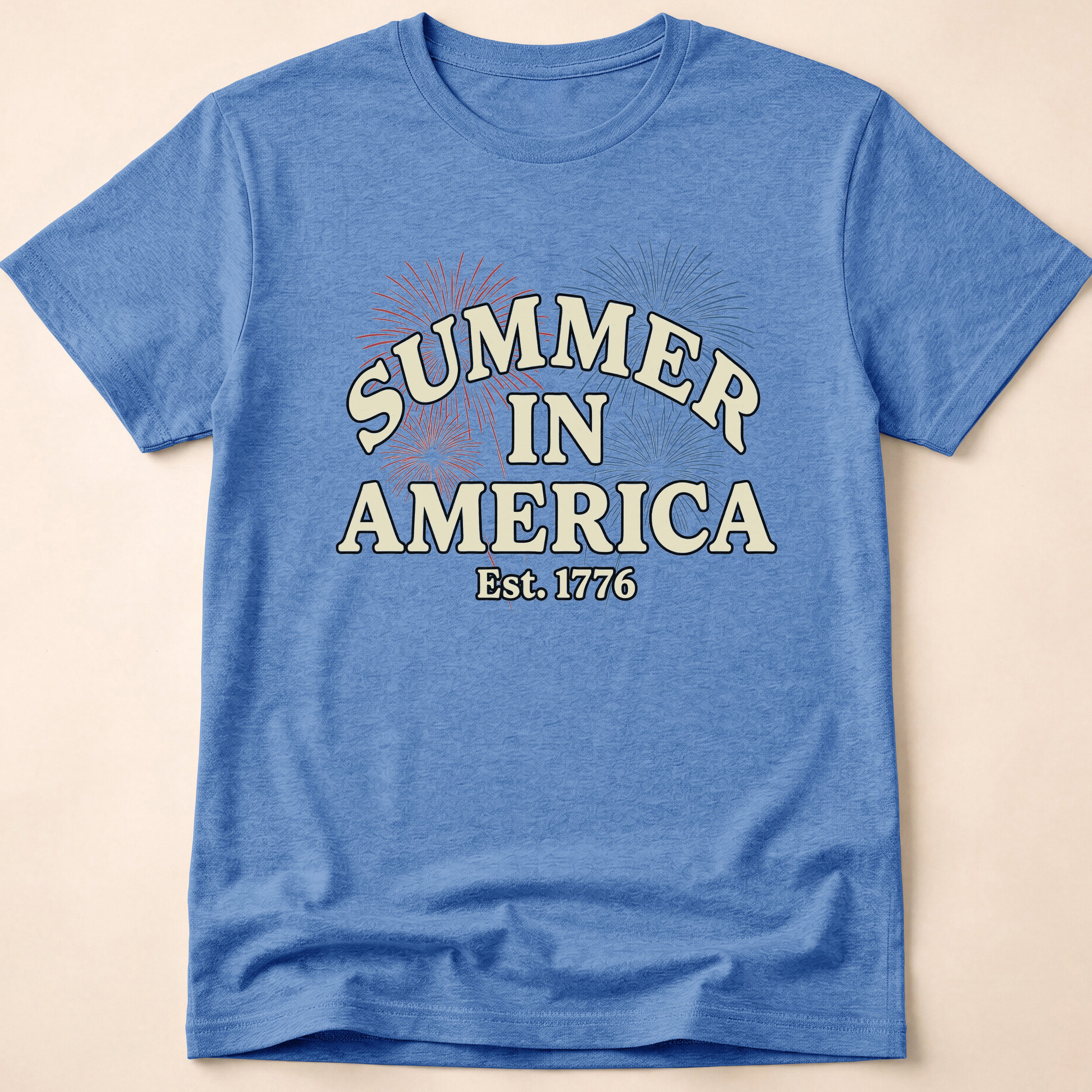 Vintage Summer In America Fireworks T-Shirt