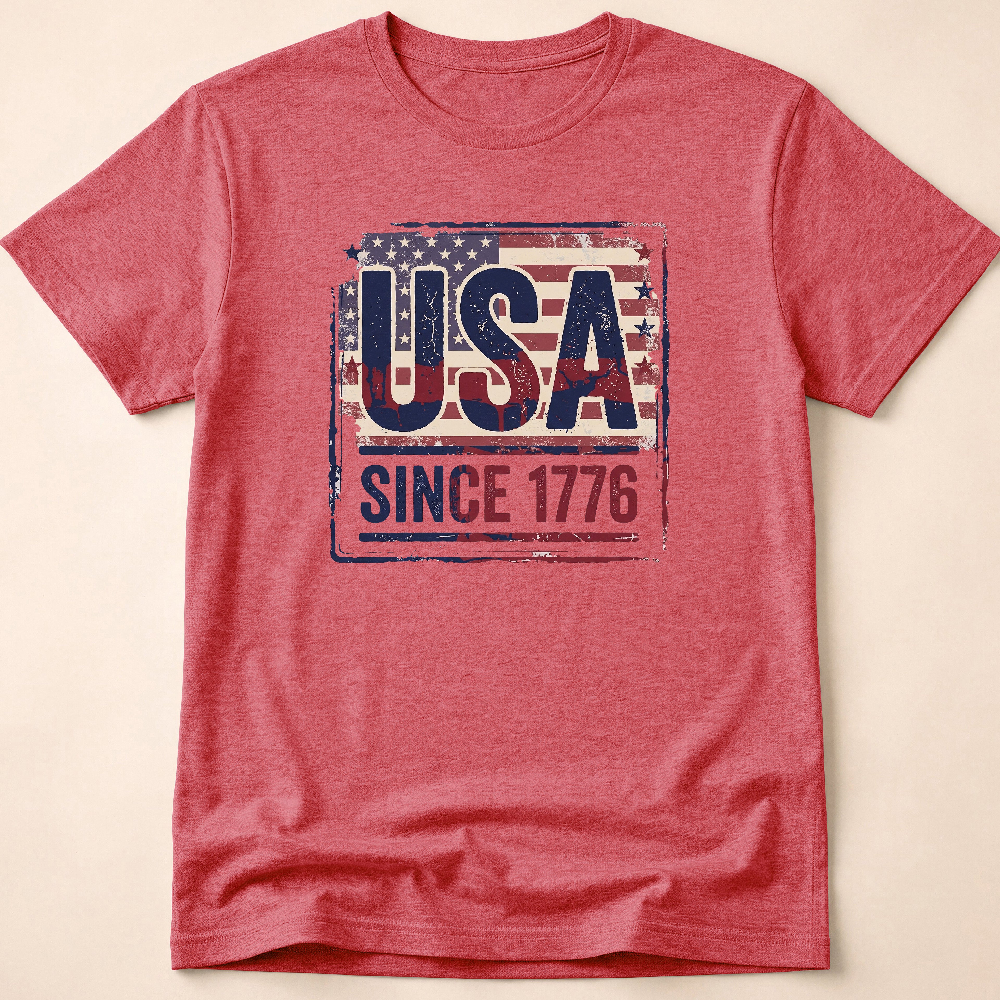 Vintage Distressed USA Flag Since 1776 T-Shirt