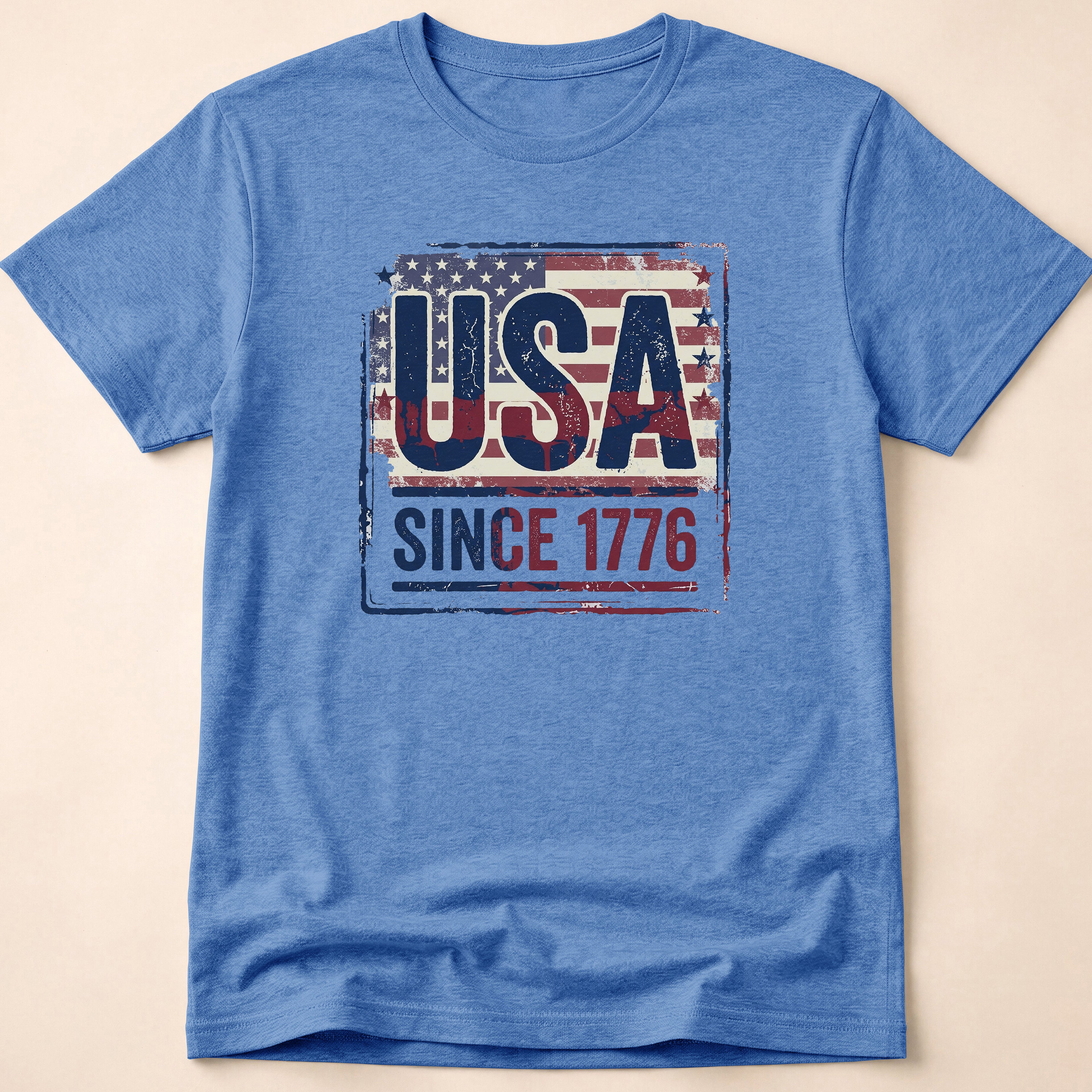 Vintage Distressed USA Flag Since 1776 T-Shirt
