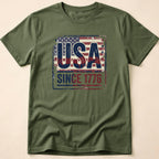 Vintage Distressed USA Flag Since 1776 T-Shirt