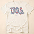 Boho USA Floral Rose Est 1776 T-Shirt