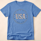 Country Floral USA Est 1776 Rope T-Shirt