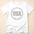 Country Floral USA Est 1776 Rope T-Shirt