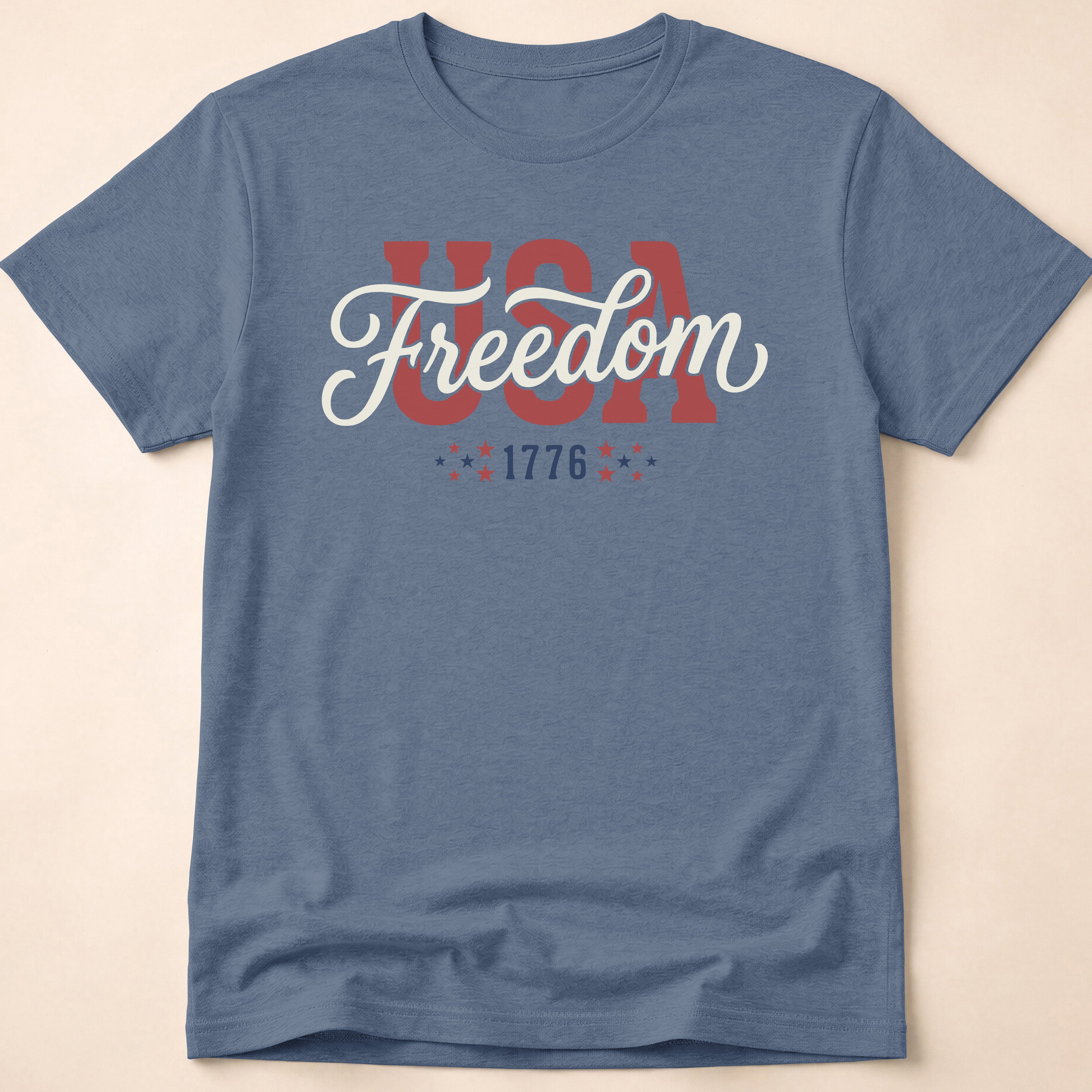 USA Freedom 1776 Classic Script T-Shirt