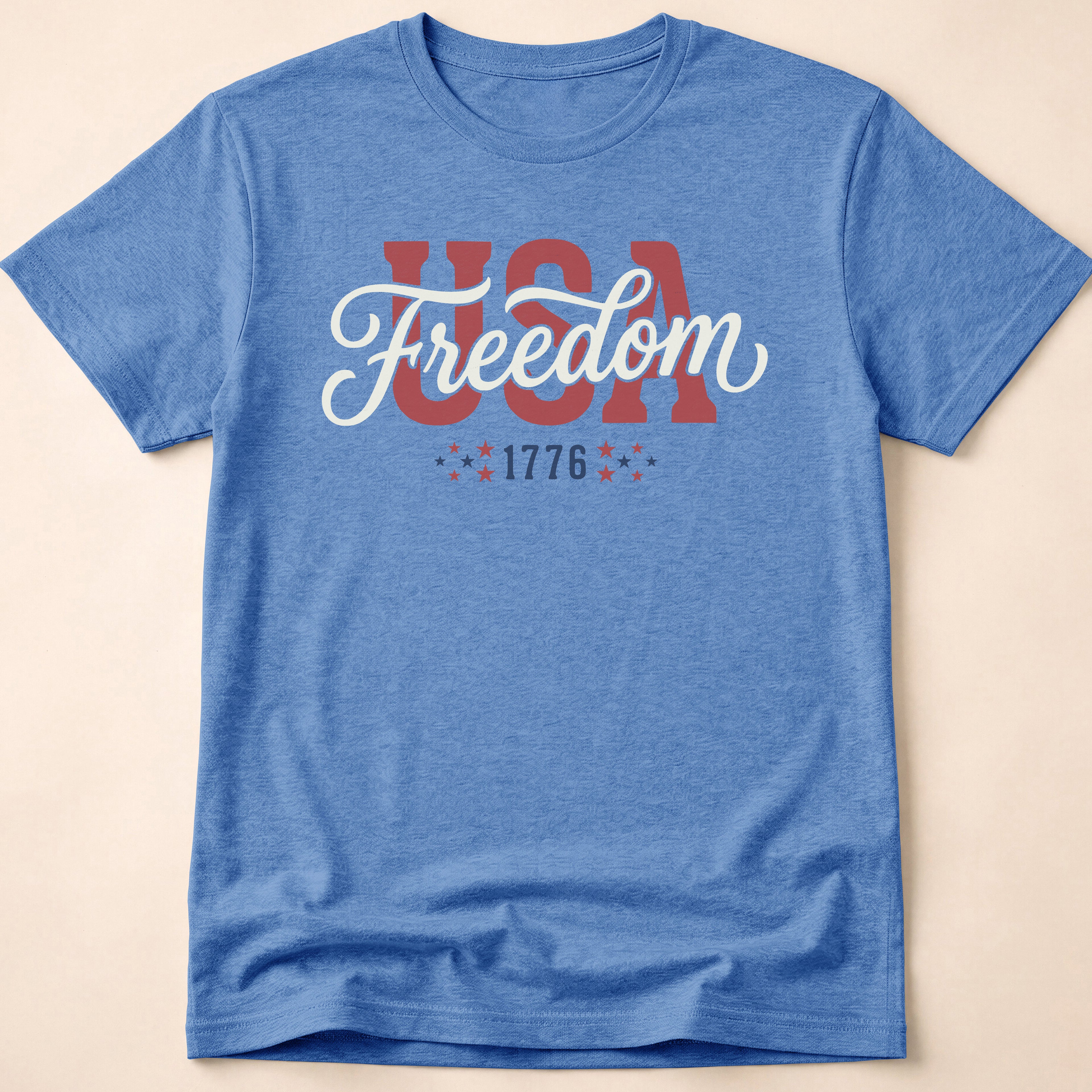 USA Freedom 1776 Classic Script T-Shirt