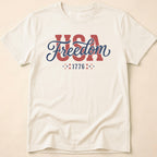 USA Freedom 1776 Classic Script T-Shirt