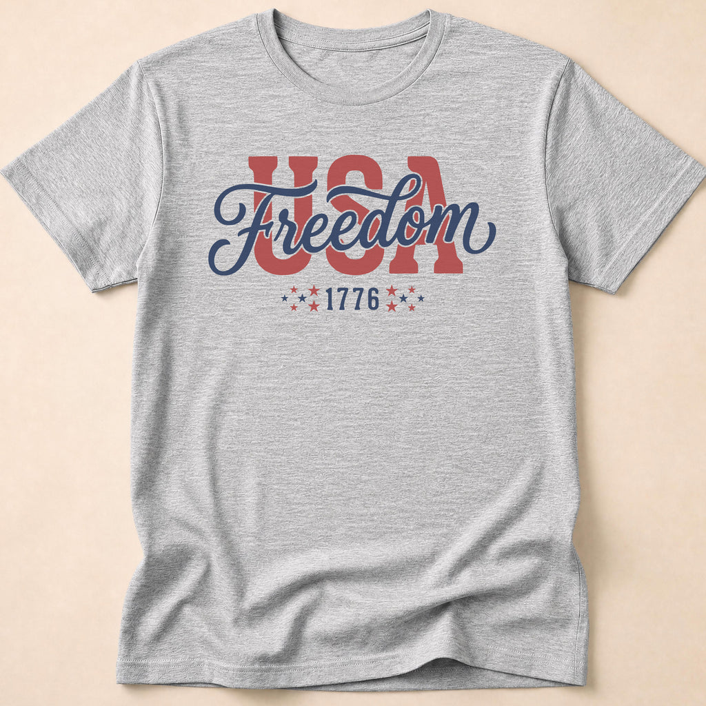 USA Freedom 1776 Classic Script T-Shirt