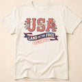Retro Floral USA Land Of The Free T-Shirt