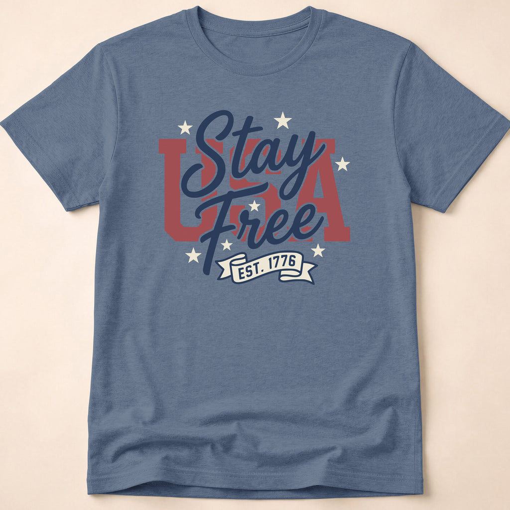Vintage USA Stay Free Est 1776 T-Shirt