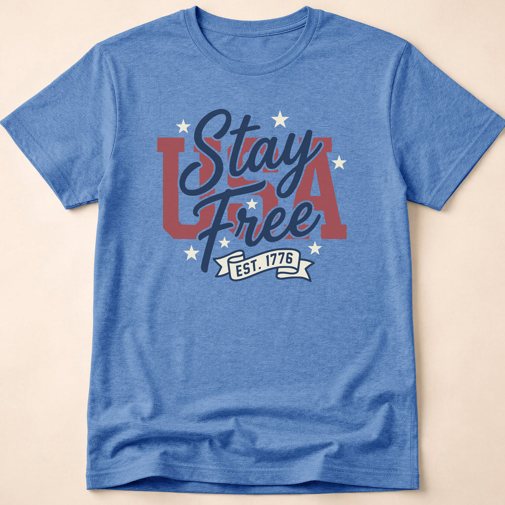 Vintage USA Stay Free Est 1776 T-Shirt