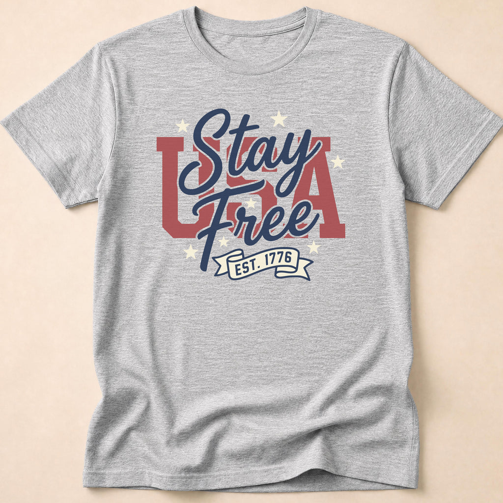 Vintage USA Stay Free Est 1776 T-Shirt