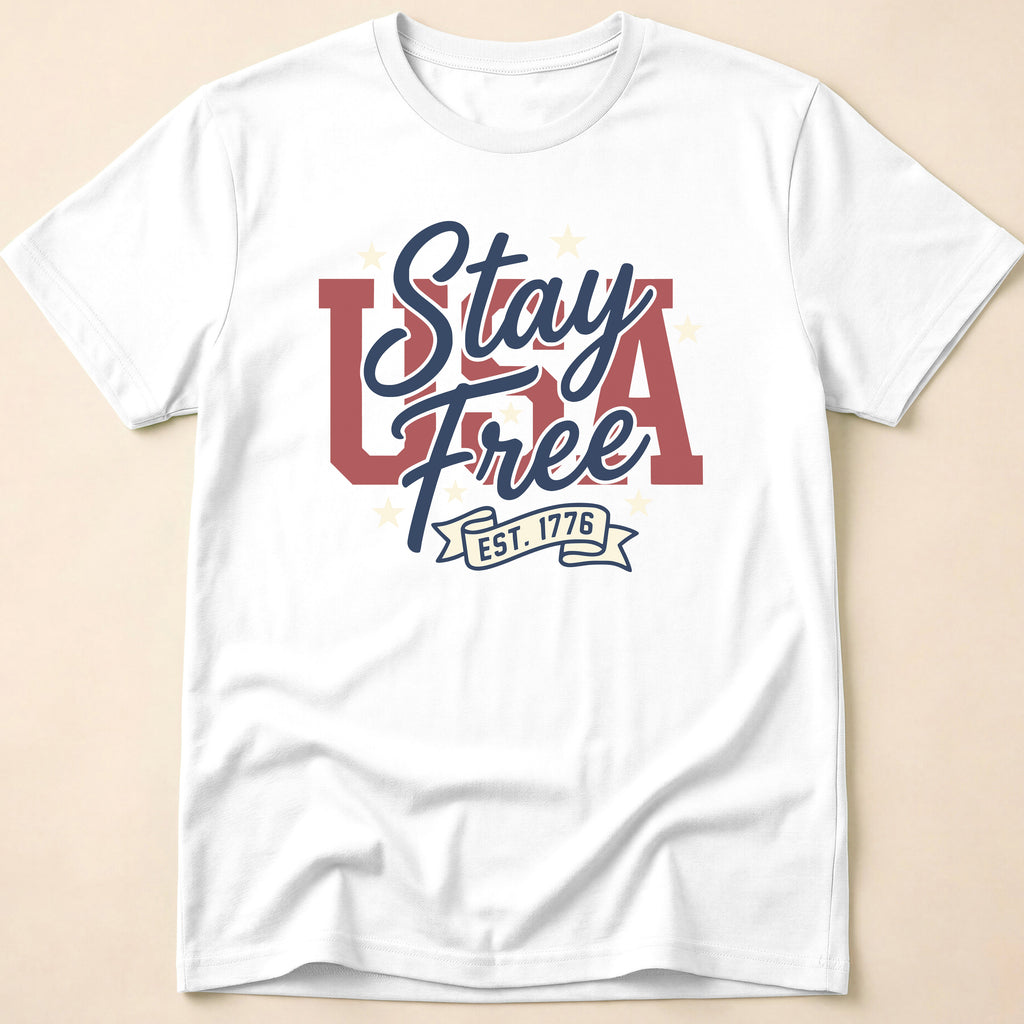 Vintage USA Stay Free Est 1776 T-Shirt