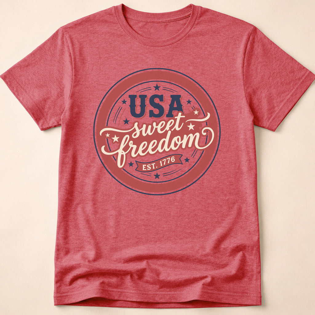 Vintage USA Sweet Freedom Est 1776 T-Shirt