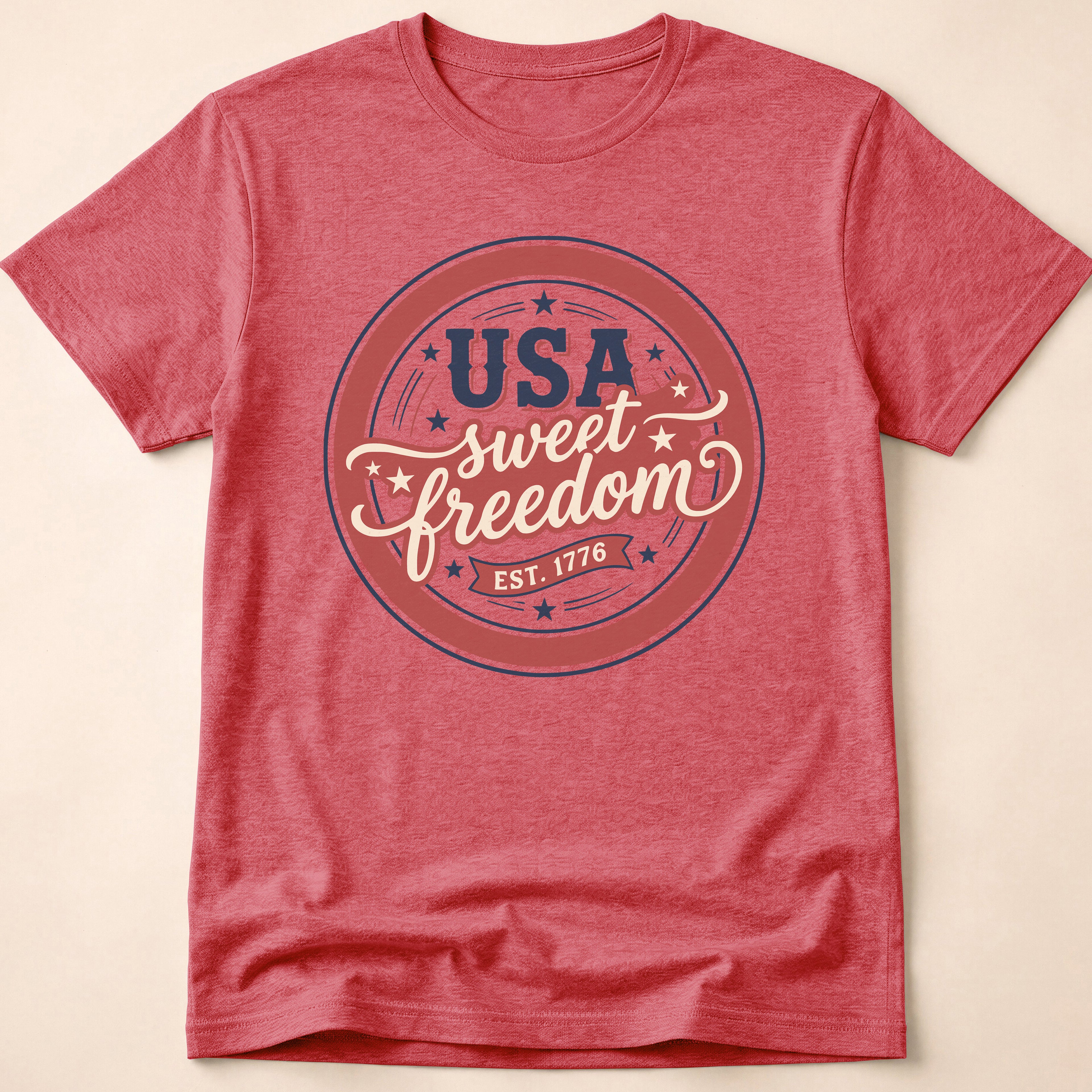 Vintage USA Sweet Freedom Est 1776 T-Shirt