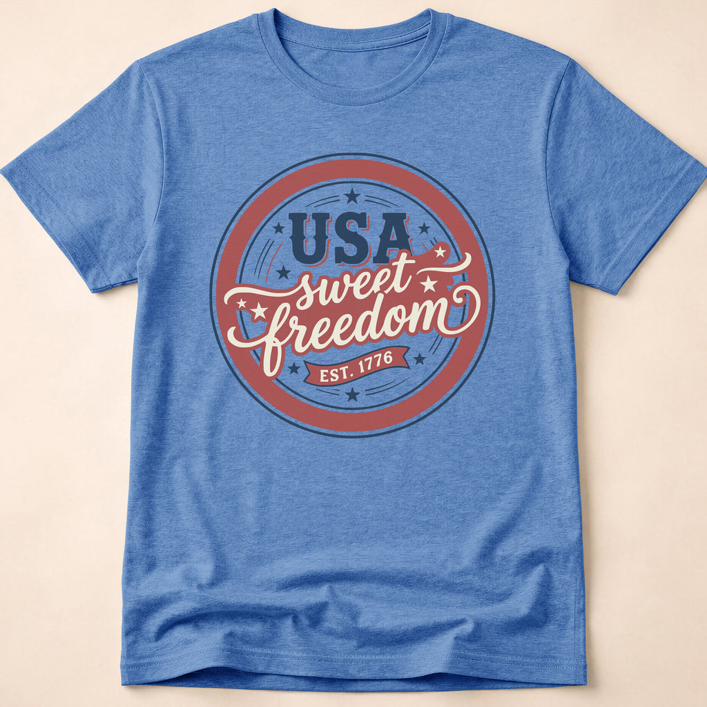 Vintage USA Sweet Freedom Est 1776 T-Shirt