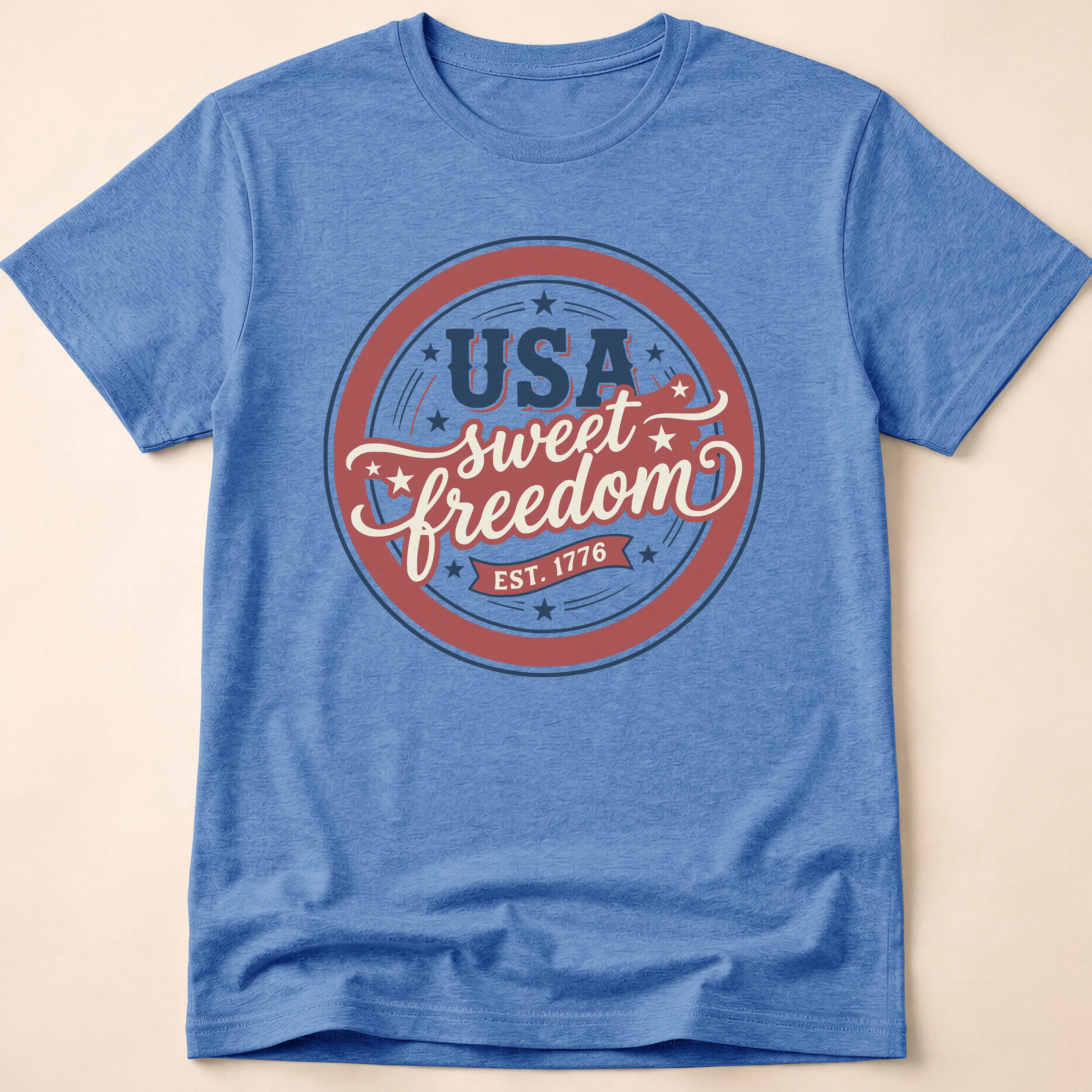 Vintage USA Sweet Freedom Est 1776 T-Shirt
