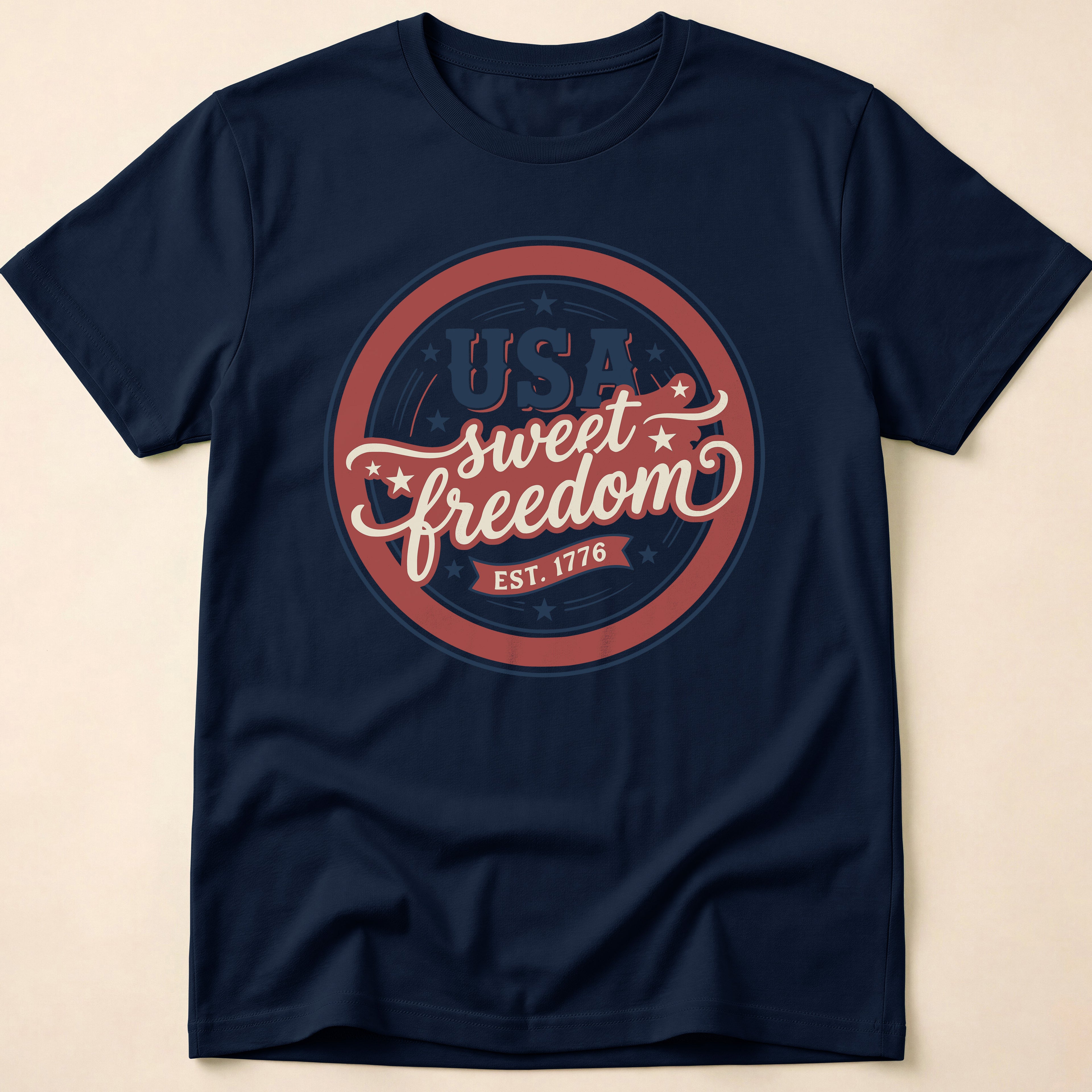Vintage USA Sweet Freedom Est 1776 T-Shirt