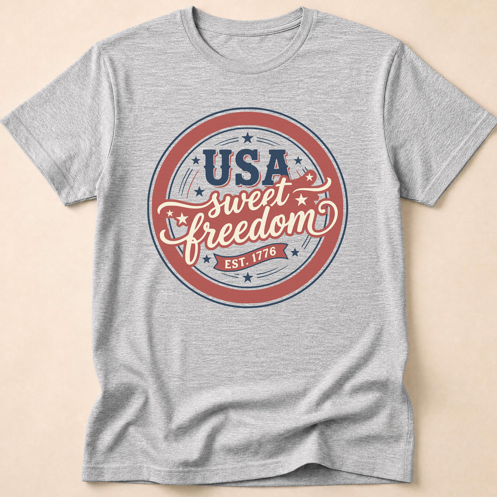 Vintage USA Sweet Freedom Est 1776 T-Shirt
