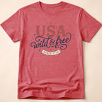 Vintage USA Wild & Free Since 1776 T-Shirt
