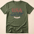Vintage USA Wild & Free Since 1776 T-Shirt