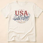 Vintage USA Wild & Free Since 1776 T-Shirt