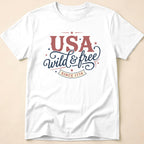 Vintage USA Wild & Free Since 1776 T-Shirt