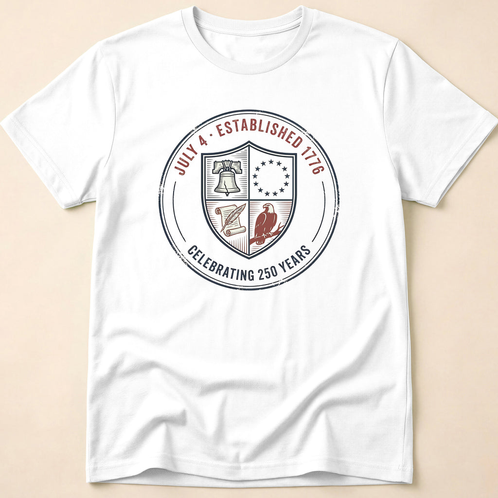 Celebrating 250 Years Heritage Shield T-Shirt