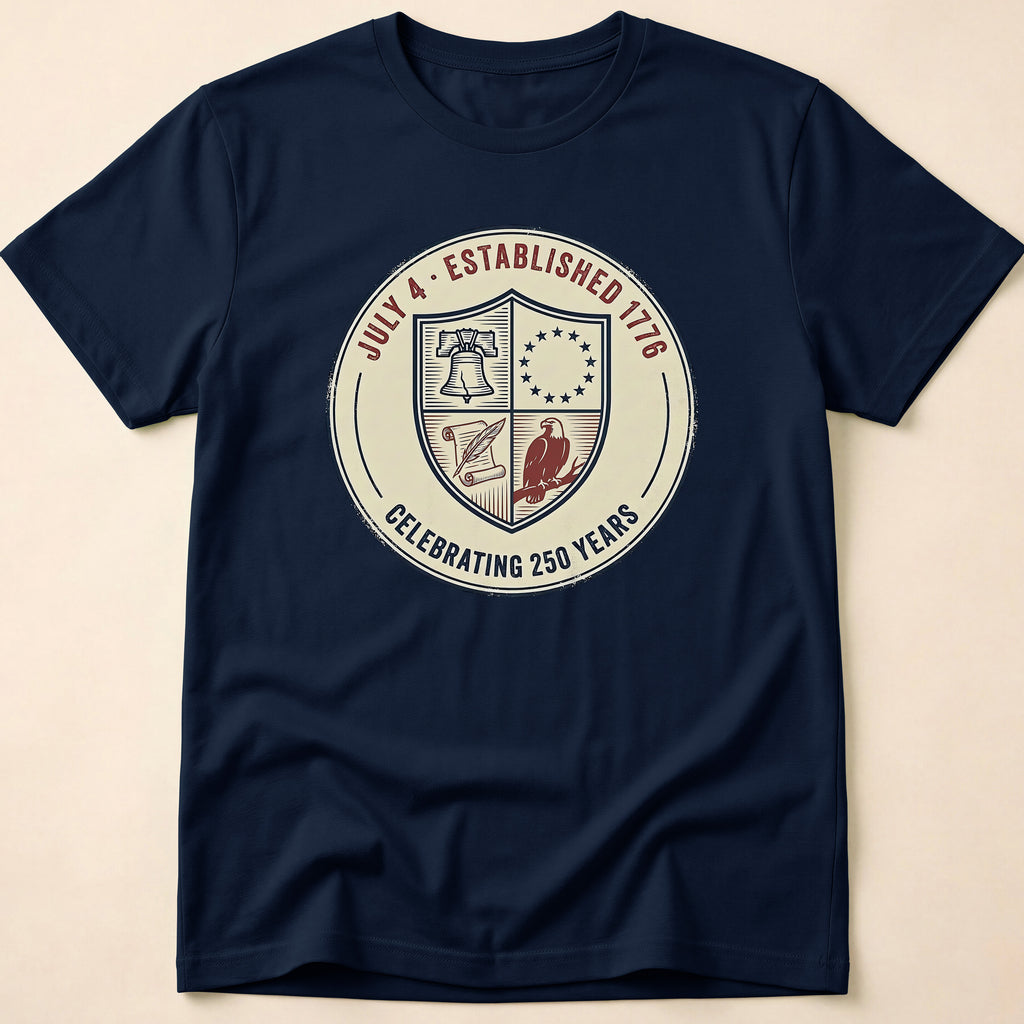 Celebrating 250 Years Heritage Shield T-Shirt